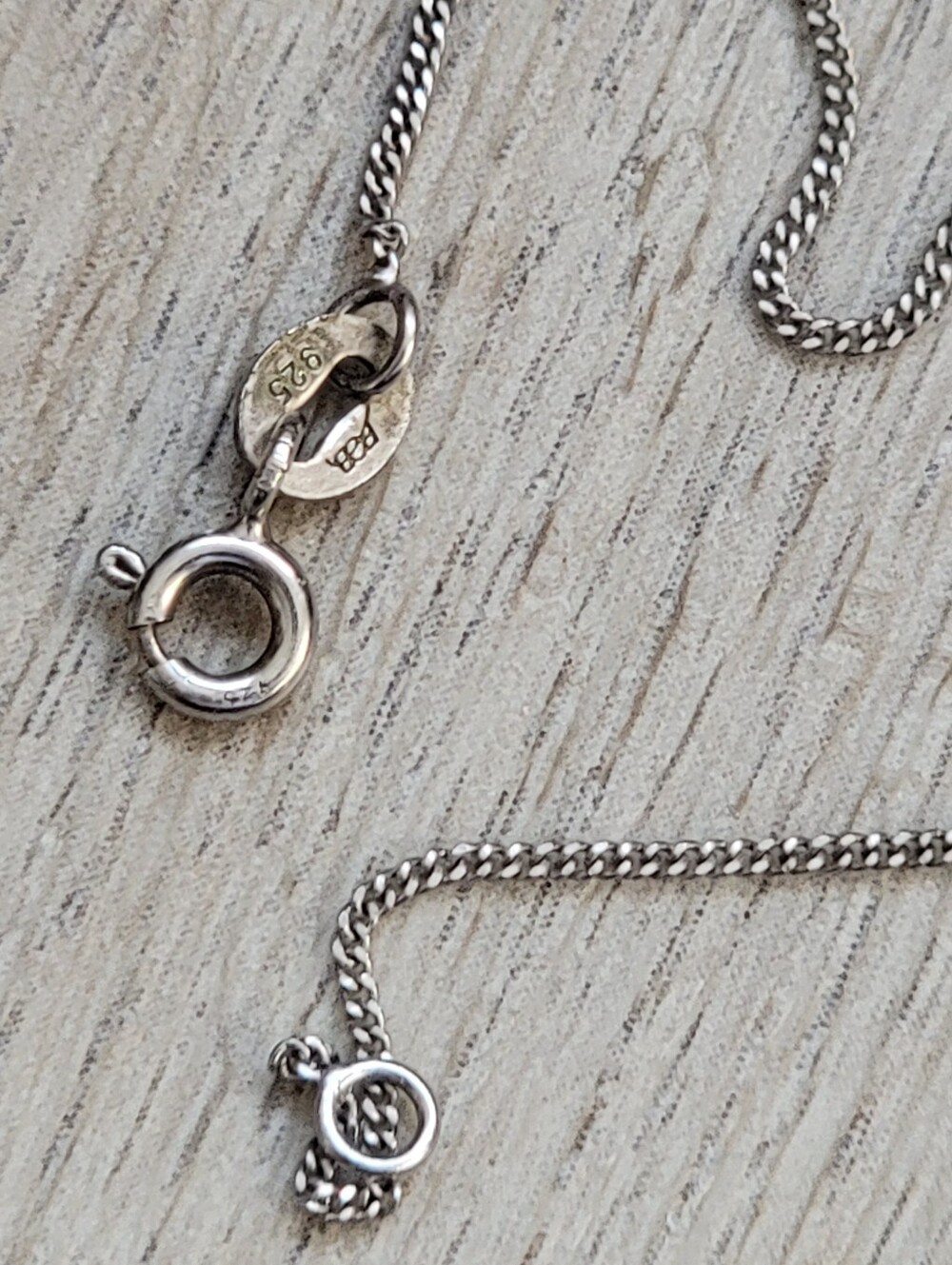 Dainty Italian 925 Sterling Silver Curb Chain Necklace - 18"